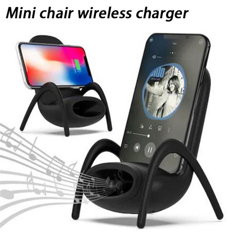 Portable Mini Chair Wireless Charger Desk Mobile Phone Holder Wireless Charger 10W Fast Charge Special Gift - Home and Galaxy