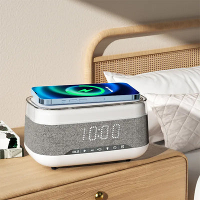 Intelligent Multifunctional Atmosphere Night Light Bluetooth Speaker Alarm Clock - Home and Galaxy