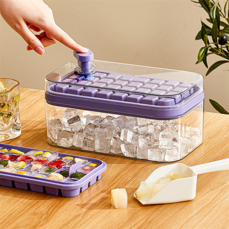 One-button Press Type Ice Cube Maker - Home and Galaxy